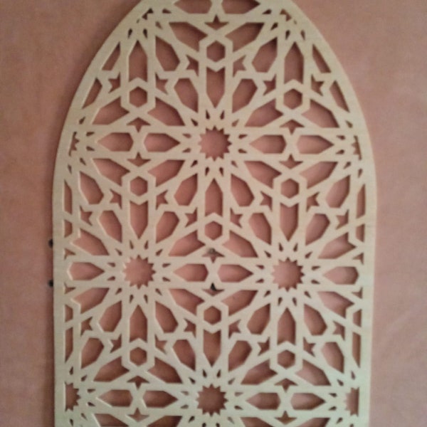 MARRAKECH DECO Mural En BOIS 60x40cm