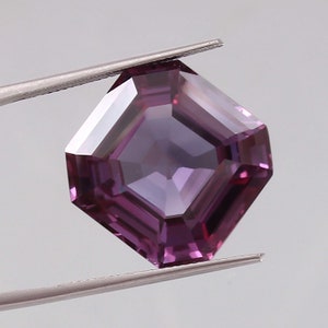 AAA Flawless Color Changing Alexandrite Loose Asscher Cut Gemstone Beautiful Glamorous Fashion Jewelry And Ring Making Product 12 x 12 MM
