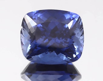 AAA Royal Blue Sapphire: 14x12mm Cushion Cut Loose Gemstone