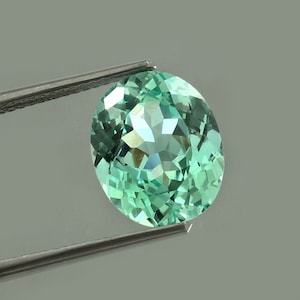 AAA Flawless Ceylon Blue Green Parti Sapphire Loose Oval Gemstone Cut, Parti Sapphire Fashion Jewelry And Ring Making Product 12x10 MM