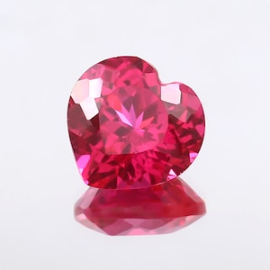 AAA Flawless Mozambique Blood Red Ruby Loose Heart Gemstone Cut Beautiful Luster Quality, Fashion Jewelry & Ring Making Product 12x12 MM