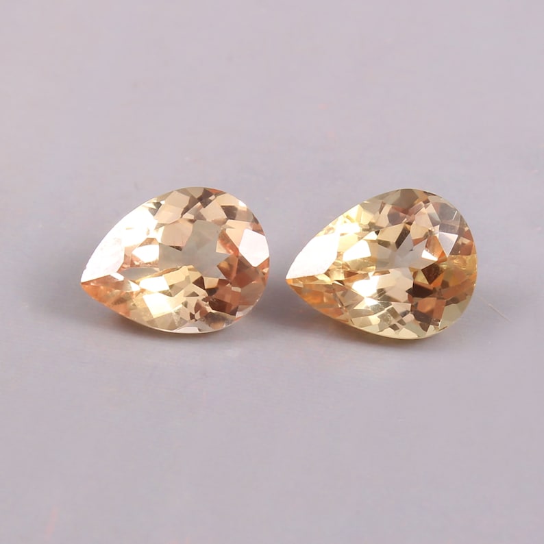 AAA Ceylon Padparadscha Sapphire Loose Pear Gemstone Cut Beautifull Fashion Jewelry Making Product 9x7 MM Guenine Pear Matching Pair