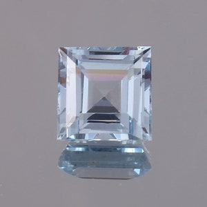 AAA Flawless Sky Blue Aquamarine Loose Square Cut Gemstone, Excellent Quality Aquamarine Fashion Jewelry & Ring Making Product 8x8 MM