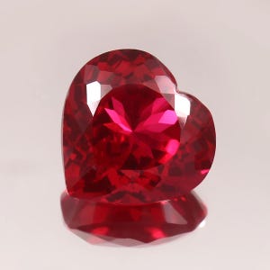 AAA Flawless Mozambique Blood Red Ruby Loose Heart Gemstone Cut Beautiful Luster Quality, Fashion Jewelry& Ring Making Product 21x21 MM
