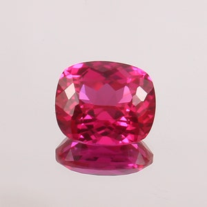 AAA Flawless Mozambique Blood Red Ruby Loose Cushion Gemstone Cut, Beautiful Luster Quality, Ruby Jewelry & Ring  Making Product 11x9 mm