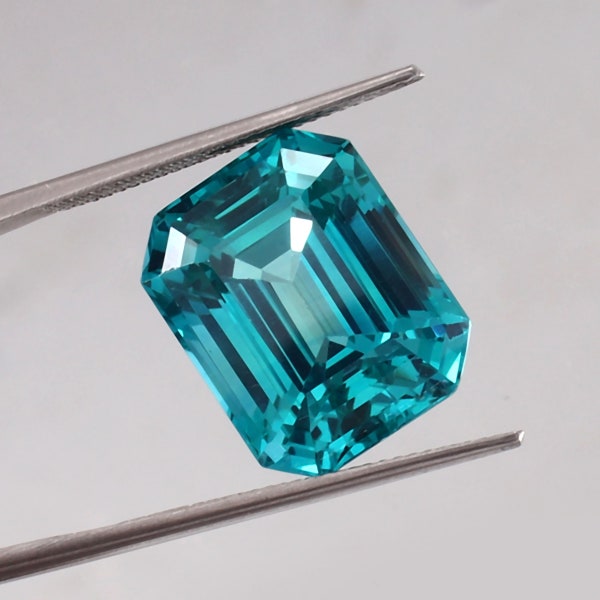 AAA Flawless Ceylon Blue Green Parti Sapphire Loose Radiant Cut Gemstone 22.00 Ct Sapphire Fashion Jewelry And Ring Making Product 16x13 MM