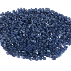 AAA Natural Blue Sapphire Rough, EarthMined Facet Wholesale Loose Rough Lot, 3x4 MM Untreated Raw,Healing Crystal,Rocks ,Wiccan,Raw,Minerals