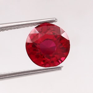 AAA Grade Flawless Mozambique Blood Red Ruby Loose Round Gemstone Cut Quality Loupe Clean, Fashion Jewelry & Ring Making Product 10x10 MM