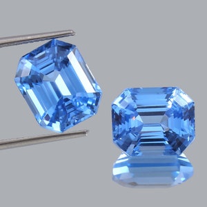 AAA-vlekkeloze Vietnam-blauwe spinel losse, stralende geslepen edelstenen, kerstsieraden en oorbellen maken Spinel stralend geslepen matched paar 8 x 6 mm