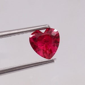 AAA Flawless Mozambique Blood Red Ruby Loose Heart Gemstone Cut Beautiful Luster Quality, Fashion Jewelry& Ring Making Product 6x6 MM