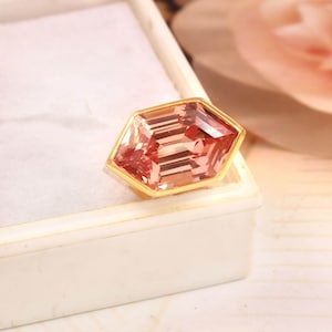 Flawless Ceylon Padparadscha Sapphire Pendant, Beautifully Sapphire Fancy Pendant Gift For Her Anniversary, Birthday Gift, Valentine Jewelry