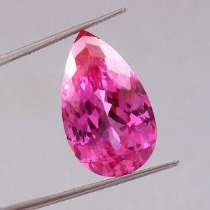 AAA Flawless Ceylon Pink Sapphire Pear Cut Loose Gemstone Quality Loupe Clean Sapphire Fashion Jewelry & Ring Making Product 26x11 MM