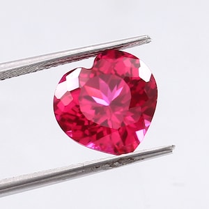 AAA Flawless Mozambique Blood Red Ruby Loose Heart Gemstone Cut Beautiful Luster Quality,Fashion Jewelry & Ring Making Product 10x10MM
