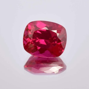 AAA Flawless Mozambique Blood Red Ruby Loose Cushion Gemstone Cut Beautiful Luster Quality,Fashion Jewellry Making Product 12x10 mm