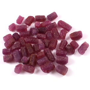 Ruby Stone Stick Natural Ruby Rough: 7-10mm Raw Gemstone Sticks, Earthmined Minerals - Etsy