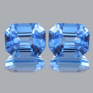 AAA-vlekkeloze Vietnam-blauwe spinel losse stralende geslepen edelsteenpaar, kerstsieraden en oorbellen maken Spinel stralend geslepen matched paar 10 x 8 mm