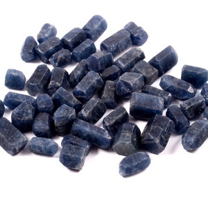 AAA Natural Blue Sapphire Rough, EarthMined Facet Wholesale Loose Rough Lot, Untreated Raw,Healing Crystal,Rocks,Wiccan,Raw,Minerals 7x10 MM