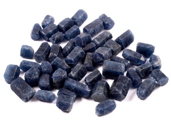 AAA Natural Blue Sapphire Rough, EarthMined Facet Wholesale Loose Rough Lot, Untreated Raw,Healing Crystal,Rocks,Wiccan,Raw,Minerals 7x10 MM