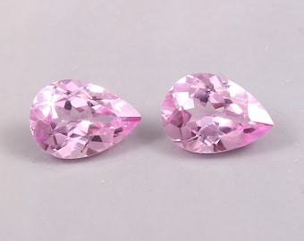 Guenine Pear Matching Pair ! AAA Grade Ceylon Pink Sapphire Loose Pear Gemstone Cut, Beautifull Fashion Jewellery Making Product 10x7 MM