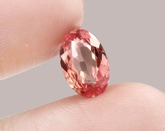 Flawless Ceylon Padparadscha Sapphire Loose Oval Cut Gemstone, Sapphire Beautiful Luster Quality Jewelry Making Product 2.65 Ct - 11x7 MM