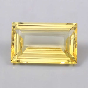 AAA Flawless Yellow Ceylon Sapphire Emerald Loose Cut Gemstone Quality Loupe Clean, Octagon Fashion Jewelry & Ring Making Product 25x15.70MM