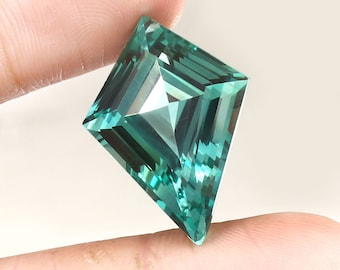Saphir Vert-bleu D'Australie - 6x5 Mm, 0,79 Carat - Traité Par Chauffage (H)