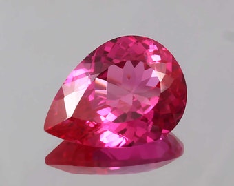 AAA Flawless Ceylon Pink Sapphire Pear Cut Loose Gemstone, Clean Quality Big Size Pear Cut Fashion Jewelry & Ring Making Product 21x16 MM