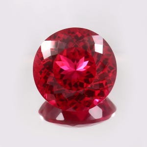 AAA Grade Flawless Mozambique Blood Red Ruby Loose Round Gemstone Cut Quality Loupe Clean, Fashion Jewelry & Ring Making Product 23x23 MM