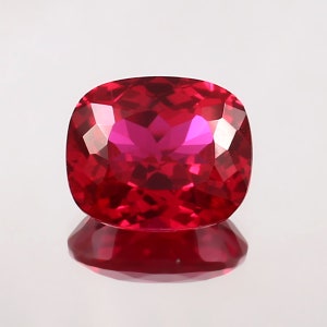 AAA 12x10 MM Flawless Mozambique Blood Red Ruby Loose Cushion Gemstone Cut Nice Luster Quality, Ruby Fashion Jewelry & Ring Making Product