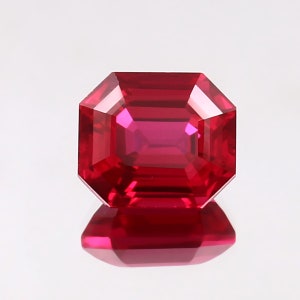 AAA 10x8 Flawless Mozambique Blood Red Ruby Loose Radiant Cut Gemstone Beautiful Luster Quality, Ruby Fashion Jewelry & Ring  Making Product