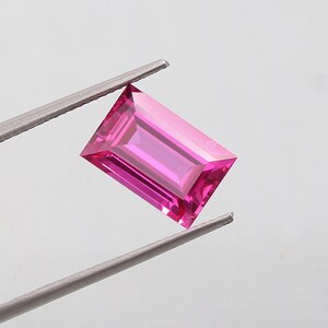 AAA Flawless Ceylon Pink Sapphire Loose Emerald Gemstone Cut , 6.15 Ct Nice Luster Quality Fashion Jewelry & Ring Making Product 12x8 MM