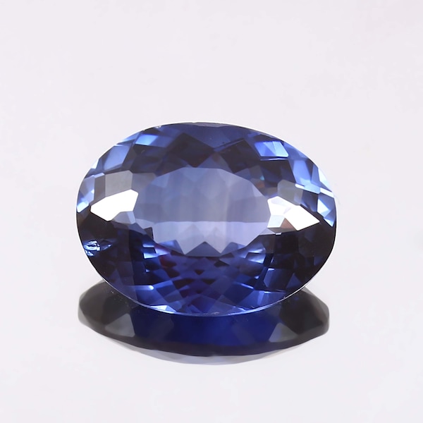 Saphir bleu royal impeccable AAA en vrac, pierre précieuse ovale, loupe de qualité, saphir rare, fabrication de bijoux et de bagues 18 x 14 mm