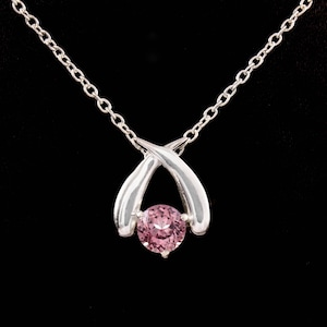 Fantastic Ceylon Pink Padparadscha Sapphire Round Charm Pendant Sapphire Round Gemstone Cut, Pendant For Her Birthday Day, 10x10 MM