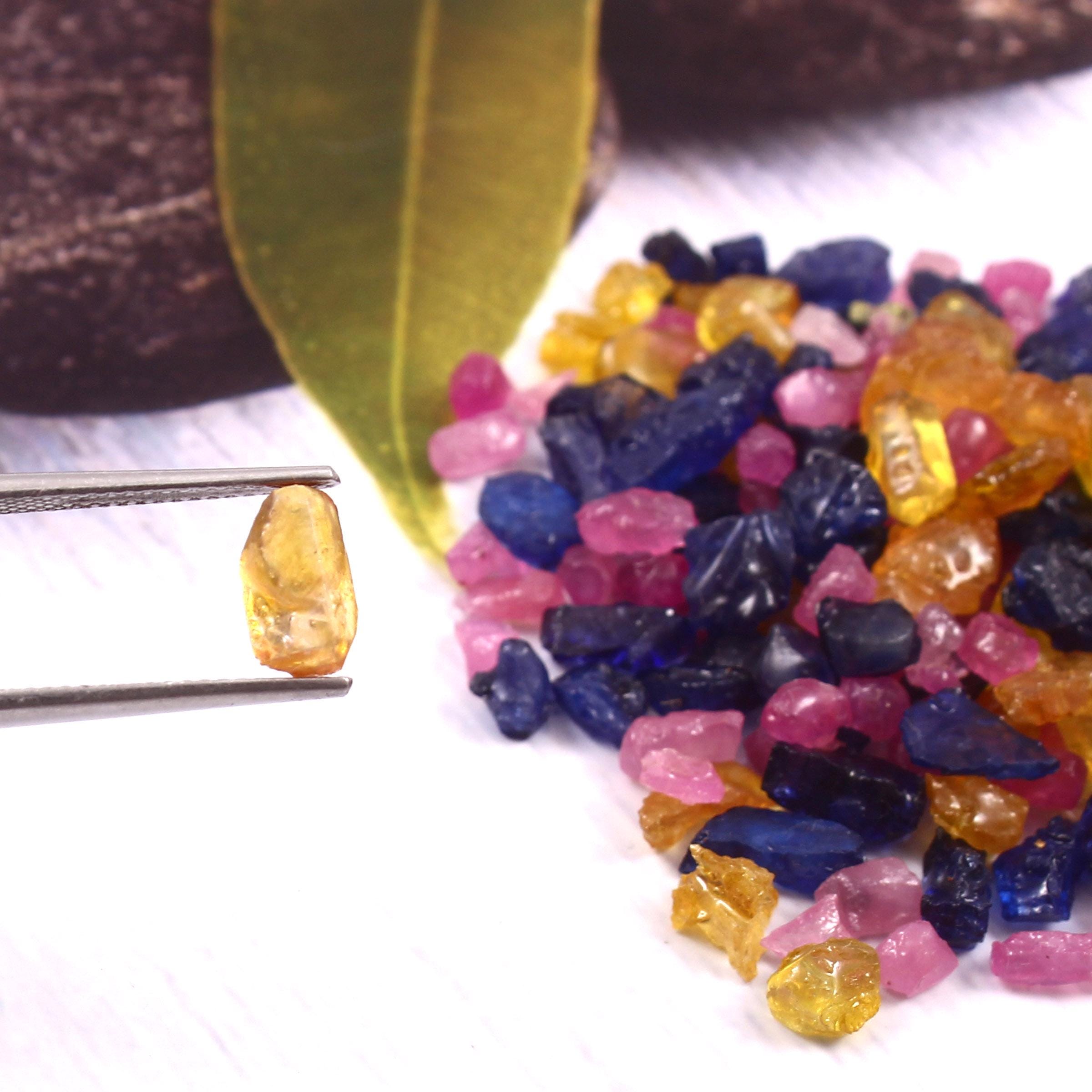 Ruby Mix Rough Sapphire & Ruby Mix: Natural Loose Gemstone Lot (3-5mm) - Etsy
