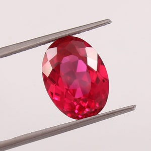 AAA Flawless Mozambique Blood Red Ruby Loose Oval Gemstone Cut Beautiful Luster Quality, Ruby Fashion Jewelry & Ring Making Product 14x10 MM
