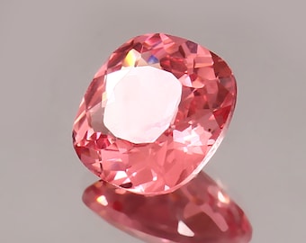 AAA Flawless Ceylon Pink Color Padparadscha Sapphire Loose Cushion Quality Cut Gemstone, Sapphire Jewelry & Ring Making Product  10x10 MM