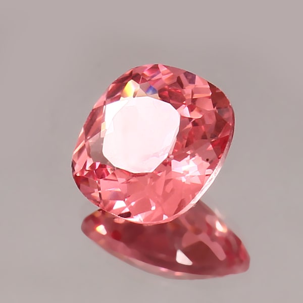 AAA Flawless Ceylon Pink Color Padparadscha Sapphire Loose Cushion Quality Cut Gemstone, Sapphire Jewelry & Ring Making Product  10x10 MM