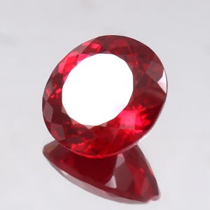 AAA Flawless 17x17 MM Mozambique Blood Red Ruby Round Loose Cut Gemstone Quality Loupe Clean Ruby Fashion Jewelry & Ring Making Product
