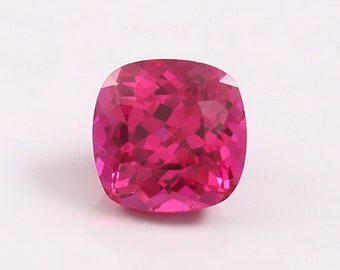 AAA 10x10 MM Flawless Ceylon Pink Sapphire Loose Cushion Gemstone Cut, Nice Luster Quality Sapphire Fashion Jewelry & Ring Making Product