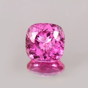 AAA Flawless Ceylon Pink Sapphire Loose Cushion Gemstone Cut, Ct Nice Luster Quality Fashion Jewelry & Ring Making Product 12x12 MM