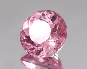 AAA Flawless Ceylon Padparadscha Sapphire Loose Round Cut Gemstone, 6.90 Ct Nice Luster Quality Fashion Jewelry Making Product 11x11x7 MM
