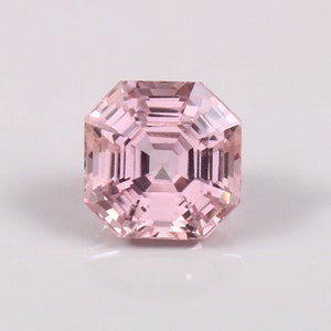 AAA Flawless Pink Color Morganite Loose Asscher Cut Gemstone Quality Loupe Clean Gemstone Octagon Cut Jewelry & Ring Making Product 10x10 MM