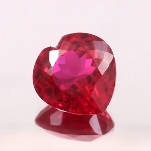 AAA Flawless Mozambique Blood Red Ruby Loose Heart Gemstone Cut Beautiful Luster Quality, Fashion Jewelry& Ring Making Product 11x11 MM