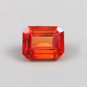 AAA Grade Flawless Ceylon Orange Fanta Sapphire Radiant Loose Cut Gemstone,Beautiful Fashion Jewelry & Ring Making Product 10x8 MM