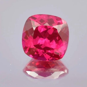 Size 11x9x5 MM 5.20 Ct Top Clean Quality For Jewelry Making AAA Flawless Mozambique Blood Red Loose Cushion Cut Gemstone