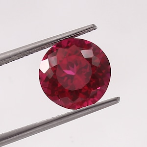 AAA Flawless 11x11 MM Mozambique Blood Red Ruby Round Loose Cut Gemstone Quality Loupe Clean Ruby Fashion Jewelry & Ring Making Product
