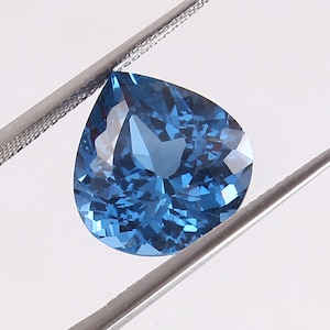 9x9 MM Sky Blue Aquamarine Heart Cut Gemstone