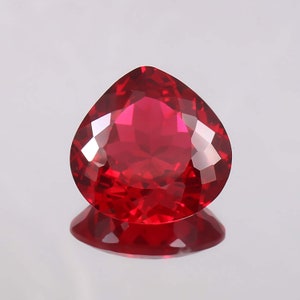 AAA Flawless Mozambique Blood Red Ruby Loose Heart Gemstone Cut Beautiful Luster Quality , Fashion Jewelry Making Product 20x20 MM