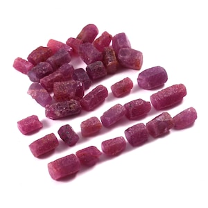 Ruby Stone Stick Natural Ruby Rough: 7-10mm Raw Gemstone Sticks, Earthmined Minerals - Etsy