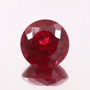 AAA Flawless 14x14 MM Mozambique Blood Red Ruby Round Loose Cut Gemstone Quality Loupe Clean Ruby Fashion Jewelry & Ring Making Product